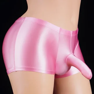 Glossy Long Crotch Sleeve Boxer Brief