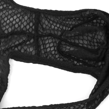Fishnet Solid Brief with Open Back Design - Image 12