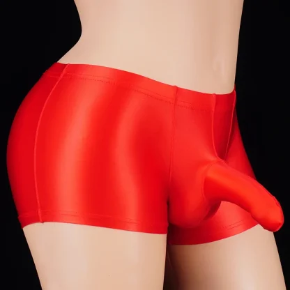 Glossy Long Crotch Sleeve Boxer Brief - Image 6