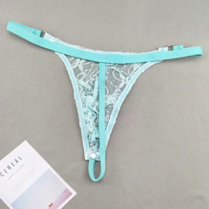 Playful Sheer Floral Lace G-strings - Image 5