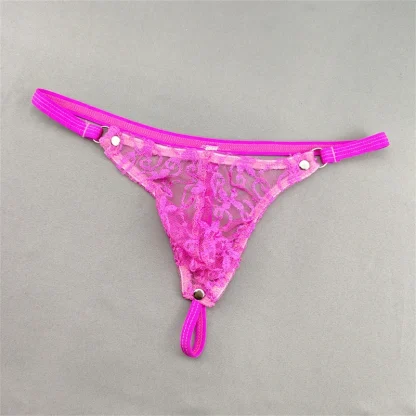 Playful Sheer Floral Lace G-strings - Image 13