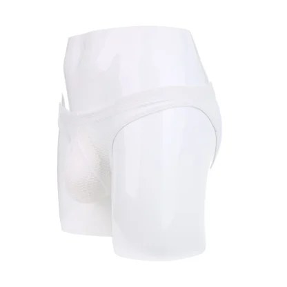 Fishnet Solid Brief with Open Back Design - Image 9