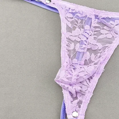 Playful Sheer Floral Lace G-strings - Image 6
