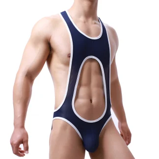 Sexy Cutout Bodysuit with Open Back Design