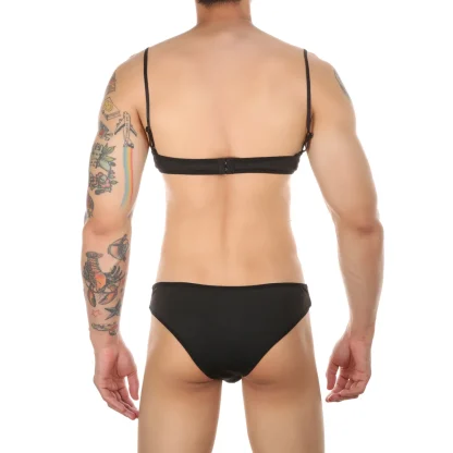 Lace Trim Lingerie Set for Men - Image 7