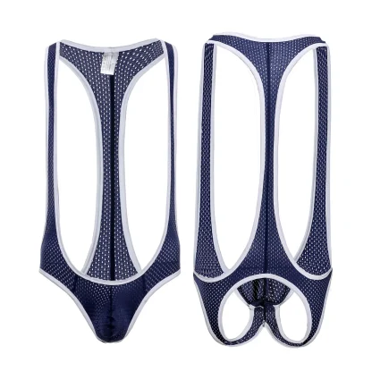 Wrestling Singlet Bodysuit with Open Back - Image 8