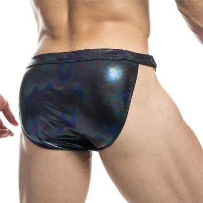 Iridescent Shiny Brief with Buckle Side - Image 5