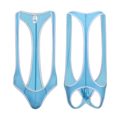 Wrestling Singlet Bodysuit with Open Back - Image 3