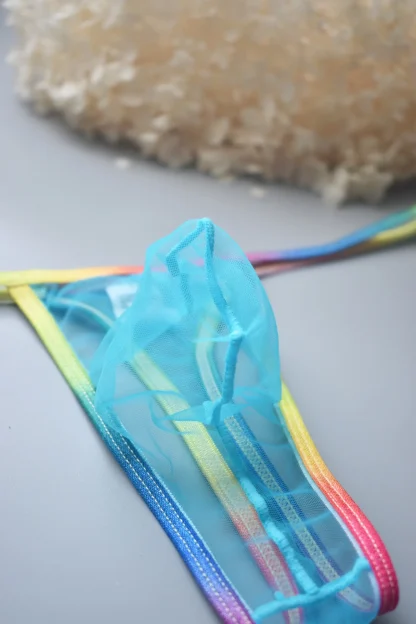 Sheer G-strings with Colorful Strap - Image 15
