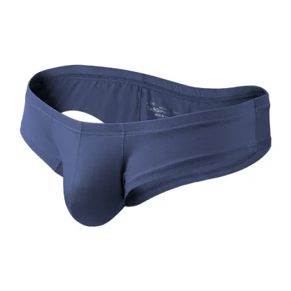Simple Plain Color Breathable Briefs - Image 2