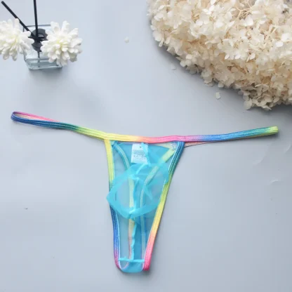 Sheer G-strings with Colorful Strap - Image 14