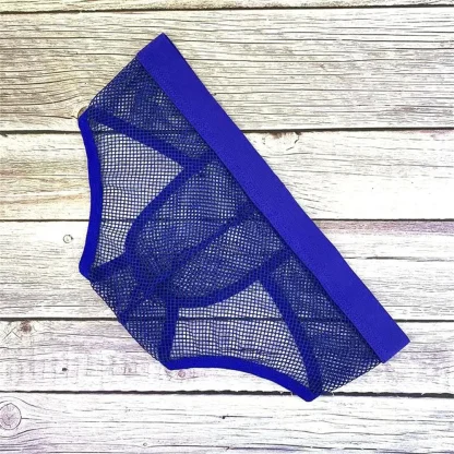 Fishnet Men's Brief with Solid Color - Image 3