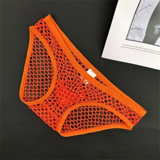 Low-rise Fishnet Brief with U Convex