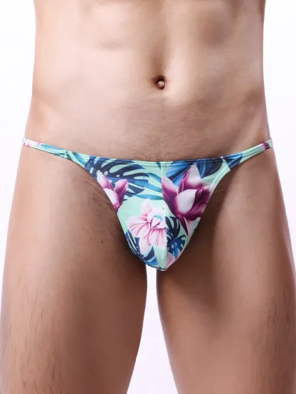 Playful Thong with Tropical Print - Image 5