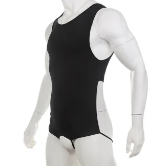 Open Crotch and Back Bodysuit for Men