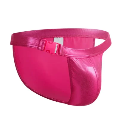 Iridescent Shiny Brief with Buckle Side - Image 2