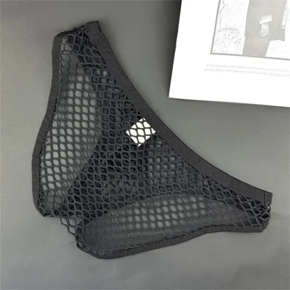 Low-rise Fishnet Brief with U Convex - Image 5