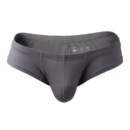 Simple Plain Color Breathable Briefs - Image 4
