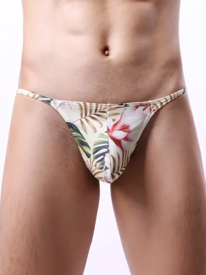 Playful Thong with Tropical Print - Image 2