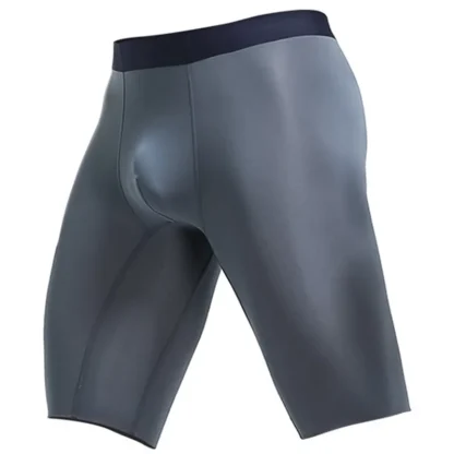 Breathable Long Leg Solid Boxer Briefs - Image 3