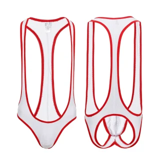 Wrestling Singlet Bodysuit with Open Back