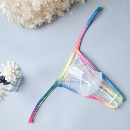 Sheer G-strings with Colorful Strap - Image 13