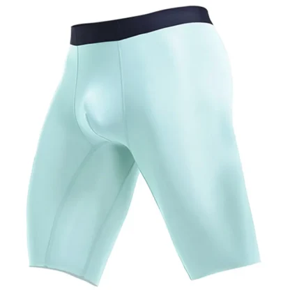 Breathable Long Leg Solid Boxer Briefs - Image 4