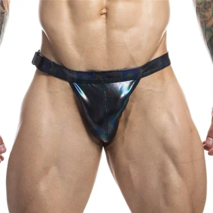 Iridescent Shiny Brief with Buckle Side - Image 4