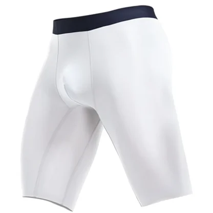 Breathable Long Leg Solid Boxer Briefs - Image 5