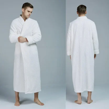 Thickened Zippered Sleepwear Robe - Image 5