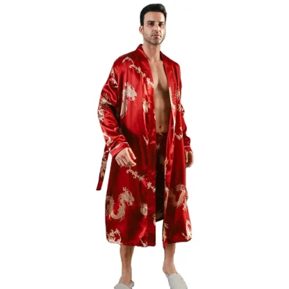 Shiny Robe with Printed Dragon - Image 6
