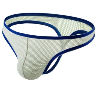 Breathable Thong with Sheer Fabric