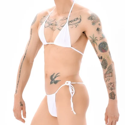 Sexy Tie Up Lingerie with Triangle Cup - Image 10