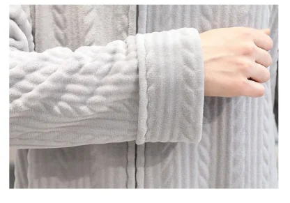 Cozy Zippered Robe with Hoodie - Image 14