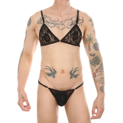 Seductive Sheer Lace Lingerie Set - Image 10