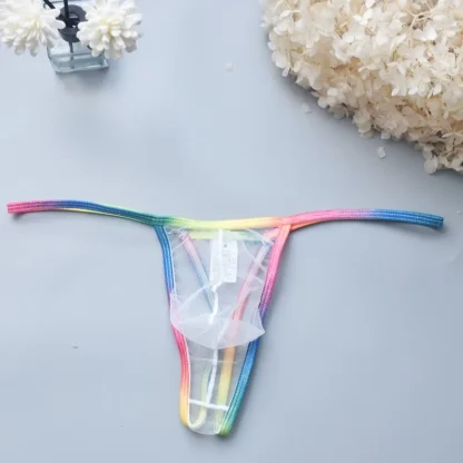 Sheer G-strings with Colorful Strap - Image 3