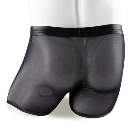 Transparent Boxer Brief with Snap Button Crotch - Image 8