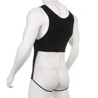 Open Crotch and Back Bodysuit for Men - Image 2