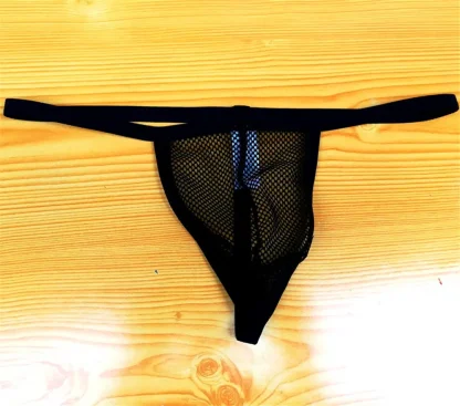 Seductive Mesh G-string with Solid Color - Image 4