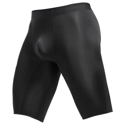 Breathable Long Leg Solid Boxer Briefs